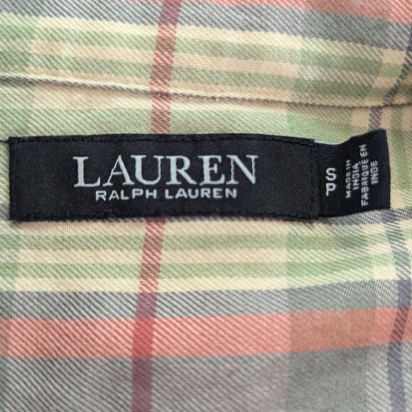 Ralph Lauren Black Label Plaid Top S Preppy Countryside Equestrian Ranch Western - Picture 2 of 12